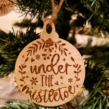 Load image into Gallery viewer, Wooden Engraved Christmas Ornaments