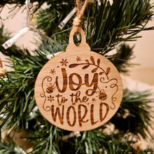 Load image into Gallery viewer, Wooden Engraved Christmas Ornaments