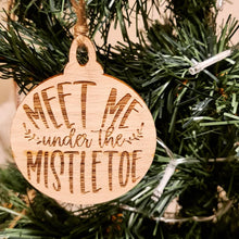 Load image into Gallery viewer, Wooden Engraved Christmas Ornaments