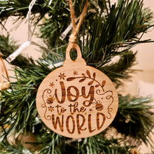 Load image into Gallery viewer, Wooden Engraved Christmas Ornaments