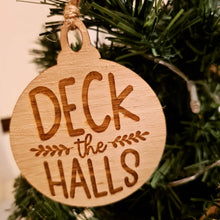 Load image into Gallery viewer, Wooden Engraved Christmas Ornaments