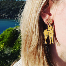 Load image into Gallery viewer, Dingo Stud Dangle Earrings