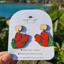 Load image into Gallery viewer, Protea Stud Dangle Earrings