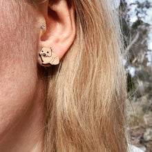 Load image into Gallery viewer, Wombat Stud Earrings