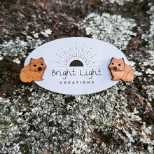 Load image into Gallery viewer, Wombat Stud Earrings