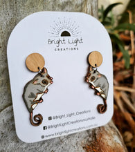 Load image into Gallery viewer, Mountain Pygmy Possum Stud Dangle Earrings