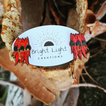 Load image into Gallery viewer, Desert Pea Wildflower Stud Earrings