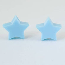 Load image into Gallery viewer, Pastel Blue Star Stud Earrings