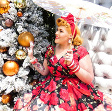 Load image into Gallery viewer, Santa Stud Dangle Earrings