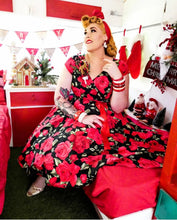 Load image into Gallery viewer, Santa Stud Dangle Earrings