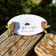 Load image into Gallery viewer, Banksia Cone Stud Earrings