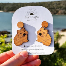 Load image into Gallery viewer, Wombat Stud Dangle Earrings