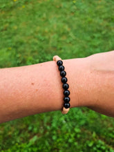 Load image into Gallery viewer, Black Onyx Gemstone Bracelet
