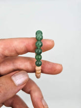 Load image into Gallery viewer, Green Gemstone Rosewood Bracelet