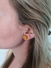 Load image into Gallery viewer, Confetti Glitter Geometric Stud Earrings (Pink, Green/Purple, Blue, Gold, Silver)