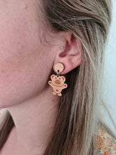 Load image into Gallery viewer, Tiny Teddy Dangle Earrings
