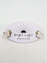 Load image into Gallery viewer, Little White Duck Stud Earrings