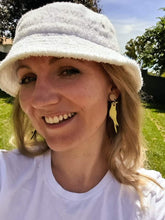 Load image into Gallery viewer, Lutino Cockatiel Stud Dangle Earrings