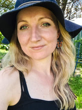 Load image into Gallery viewer, Monarch (Orange) Butterfly Hook Dangle Earrings