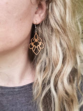 Load image into Gallery viewer, Flower Petal Hook Dangle Earrings