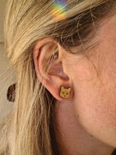 Load image into Gallery viewer, Cat Face Stud Earrings