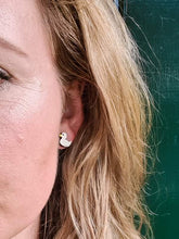 Load image into Gallery viewer, Little White Duck Stud Earrings
