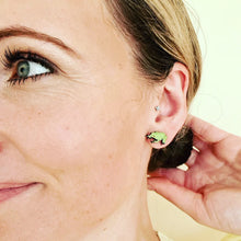 Load image into Gallery viewer, Australian Green Tree Frog Stud Earrings
