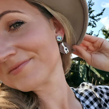 Load image into Gallery viewer, Saint Bernard Dog Stud Dangle Earrings
