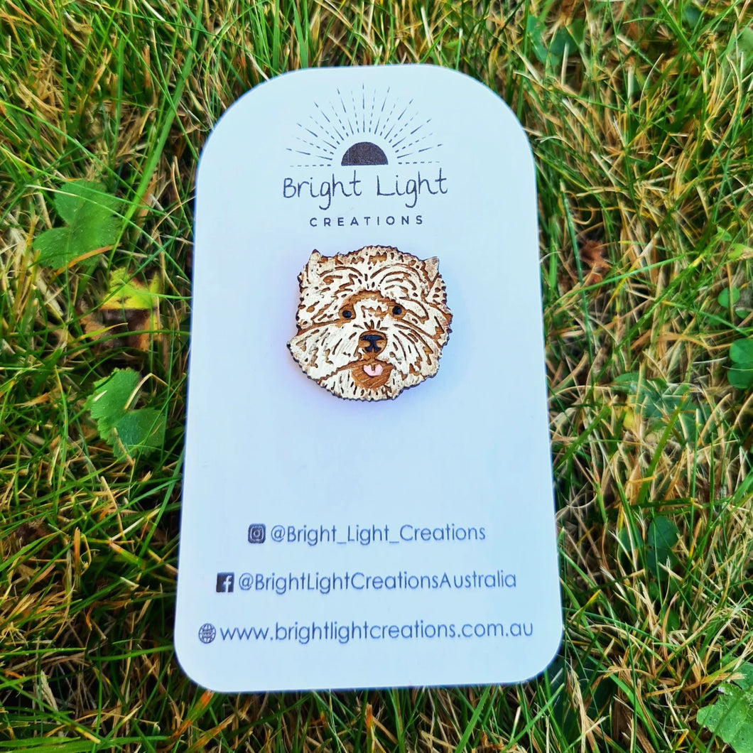 West Highland White Dog (Westie) Badge Pin