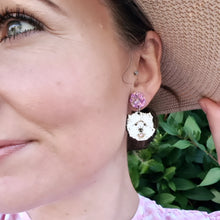 Load image into Gallery viewer, West Highland White Dog (Westie) Stud Dangle Earrings
