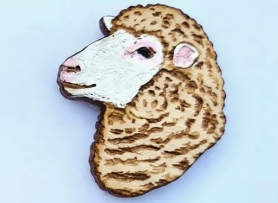 Merino Sheep Badge Pin