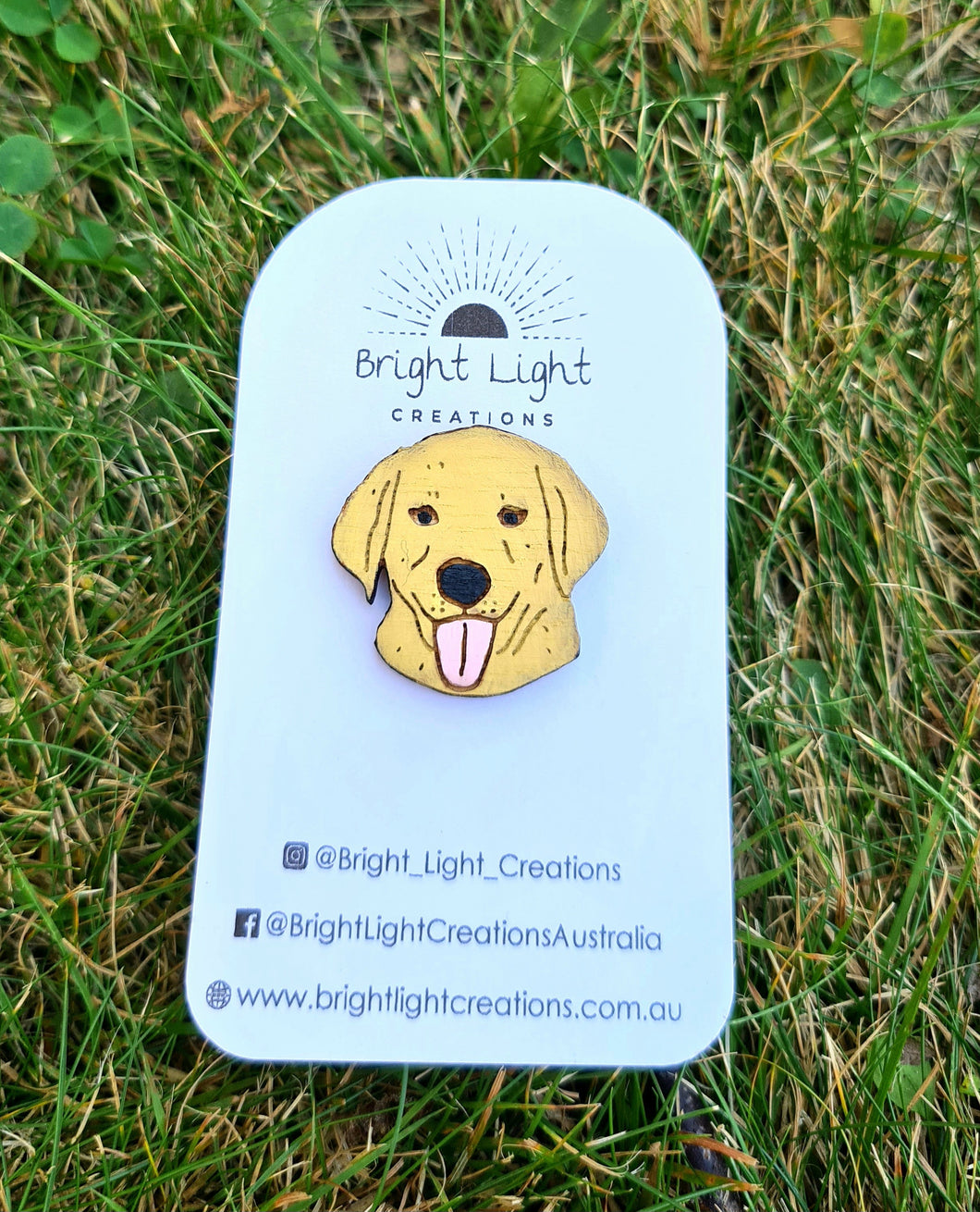 Labrador Dog Badge Pin