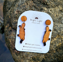Load image into Gallery viewer, Platypus Stud Dangle Earrings
