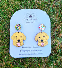 Load image into Gallery viewer, Labrador Dog Stud Dangle Earrings

