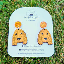 Load image into Gallery viewer, Cocker Spaniel Dog Stud Dangle Earrings
