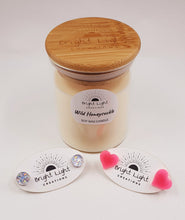 Load image into Gallery viewer, Wild Honeysuckle Scented Soy Wax Candle and Hypoallergenic Acyrlic Earrings Gift Pack - Handpoured and Handmade in the Australian Snowy Mountains
