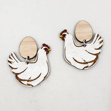 Chicken Earrings