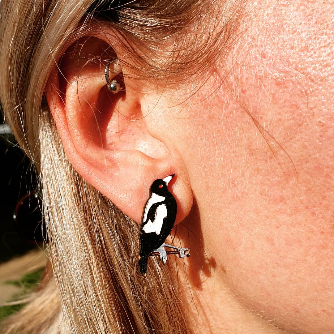 Magpie earrings deals