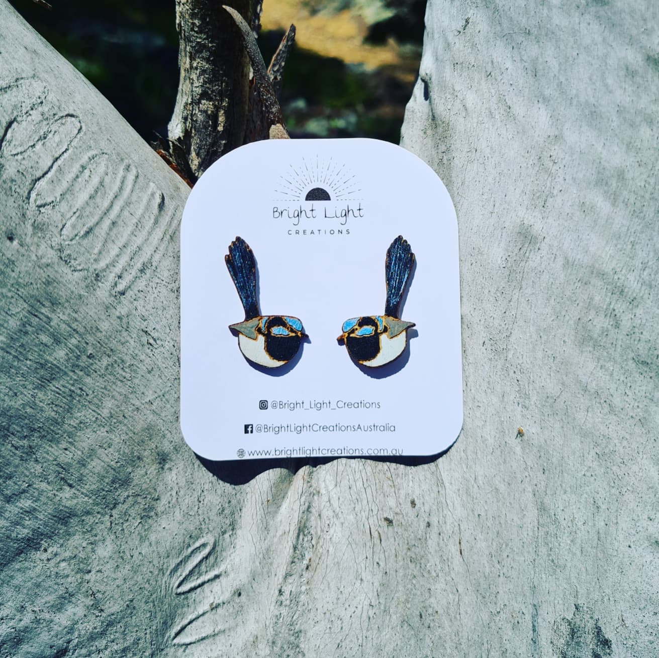 Superb Fairy Wren Stud Earrings