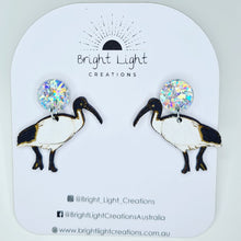 Load image into Gallery viewer, Ibis Bin Chicken Stud Dangle Earrings

