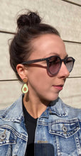 Load image into Gallery viewer, Avocado Stud Dangle Earrings
