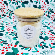 Load image into Gallery viewer, Christmas Sugar Plum Fairy Soy Wax Candle
