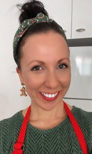 Load image into Gallery viewer, Gingerbread Men Stud Dangle Earrings

