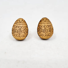 Load image into Gallery viewer, Easter Egg (Flower Pattern) Stud Earrings
