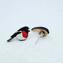 Load image into Gallery viewer, Scarlet Robin Stud Earrings
