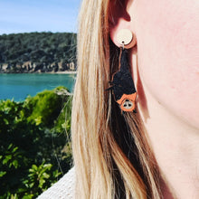 Load image into Gallery viewer, Fruit Bat Stud Dangle Earrings
