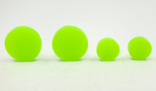 Load image into Gallery viewer, Bright Neon Green Round Stud Earrings
