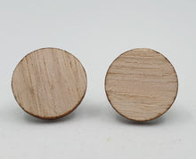 Load image into Gallery viewer, Light Wood - Eucalypt - Round Stud Earrings - Australian Handmade &amp; Hypoallergenic 
