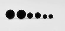 Load image into Gallery viewer, Black Round Stud Earrings
