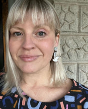Load image into Gallery viewer, Seagull (Silver Gull) Stud Dangle Earrings
